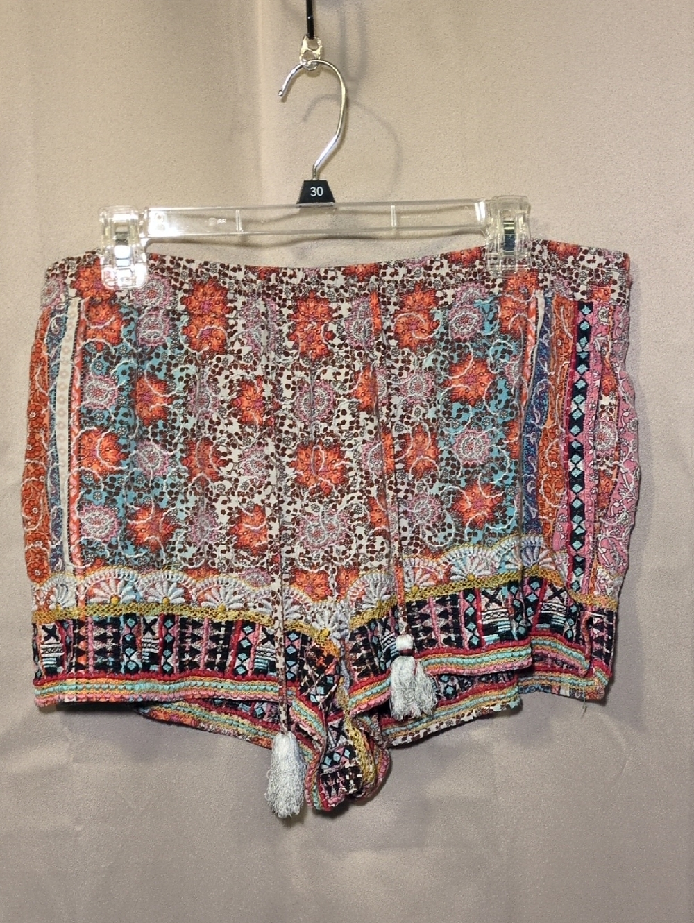 GAP Multicolor Floral Boho Shorts - Orange, Pink, Turquoise